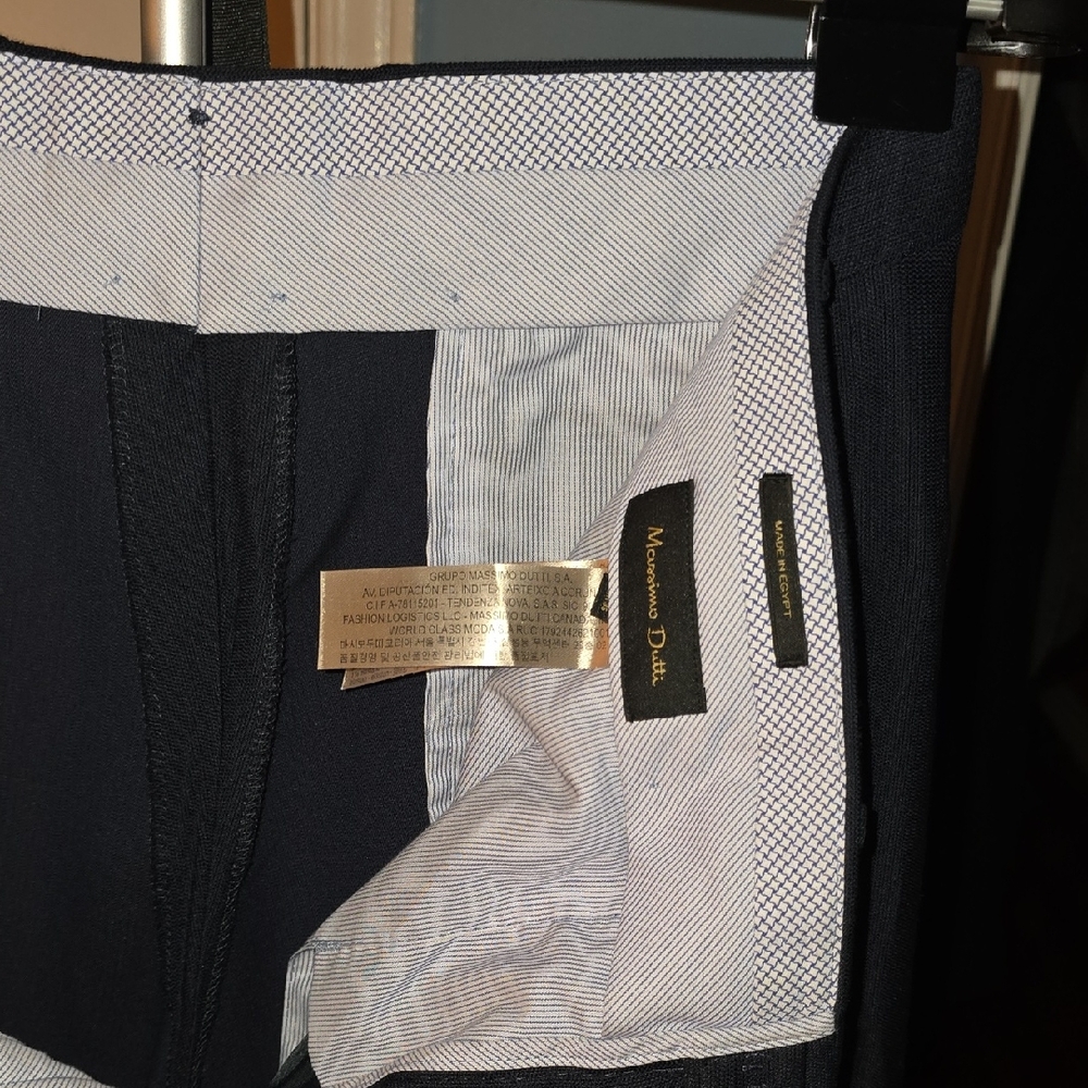 Massimo Dutti Black Dress Pants